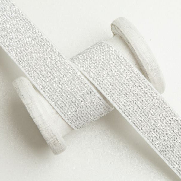 Breites Gummiband mit Glitzer 25mm