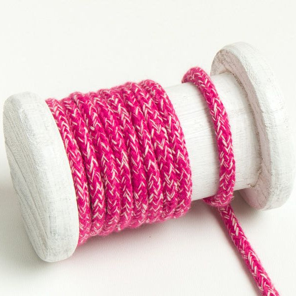 Runde Baumwoll Kordel / Band Hoodie / Kapuze Ø 5 mm meliert