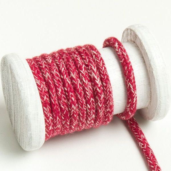 Runde Baumwoll Kordel / Band Hoodie / Kapuze Ø 5 mm meliert