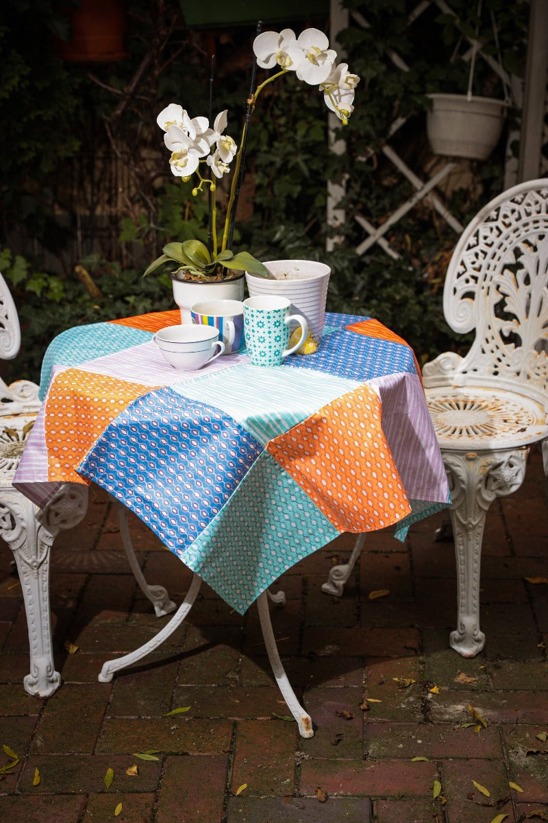 Webware Baumwolle by Klaranähta - Rosen und Pünktchen - mint