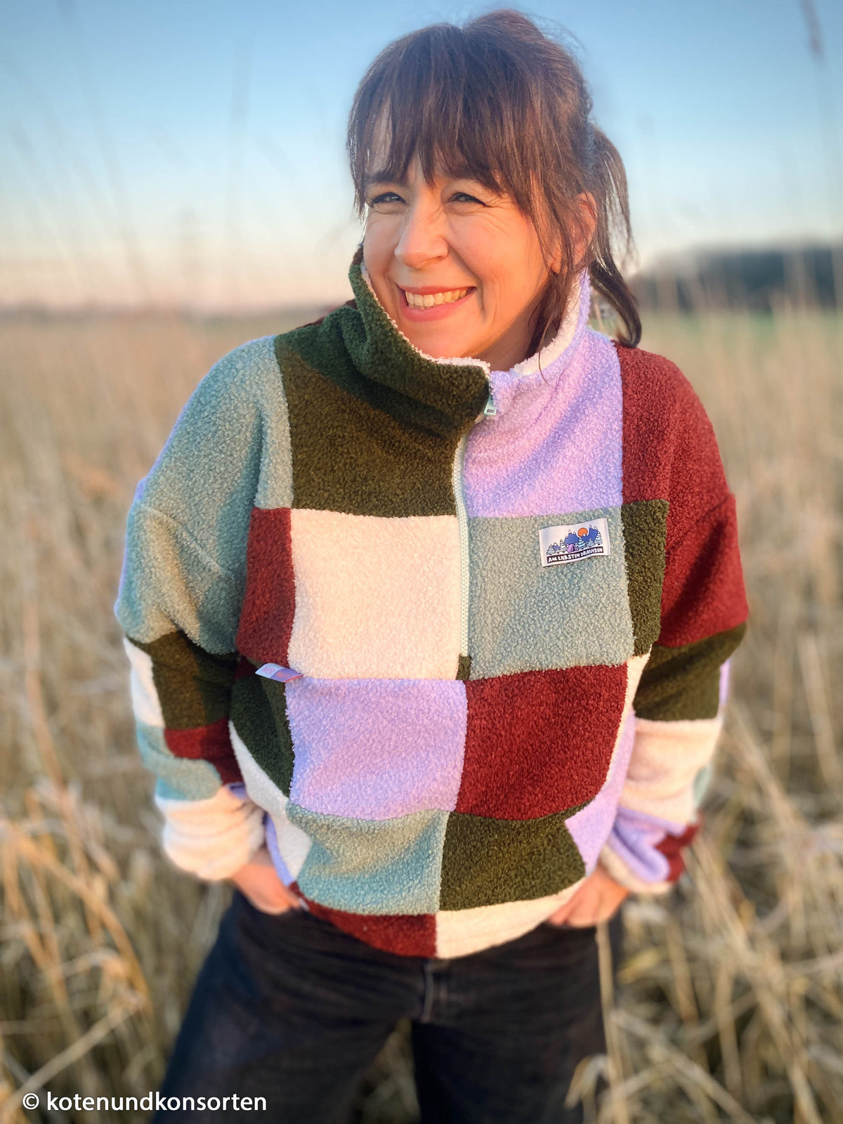 Teddybouclé-Fleece Swafing - uni