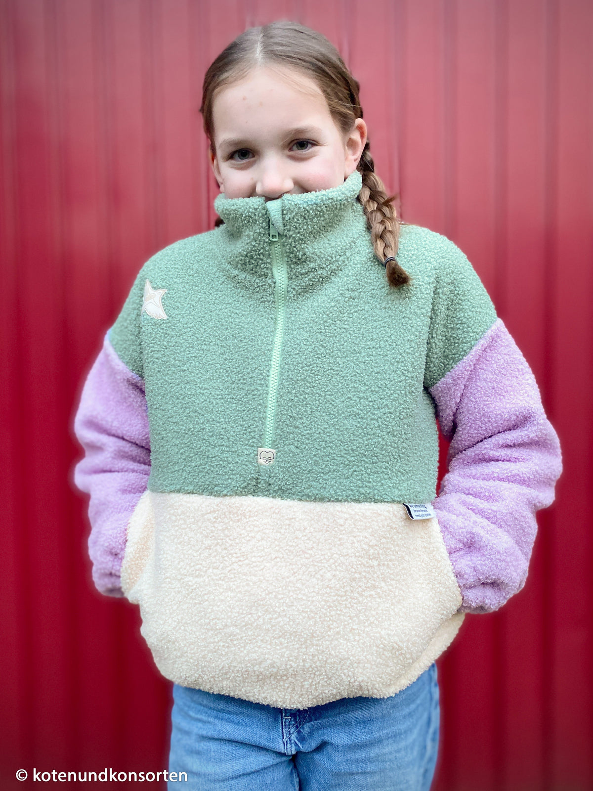 Teddybouclé-Fleece Swafing - uni