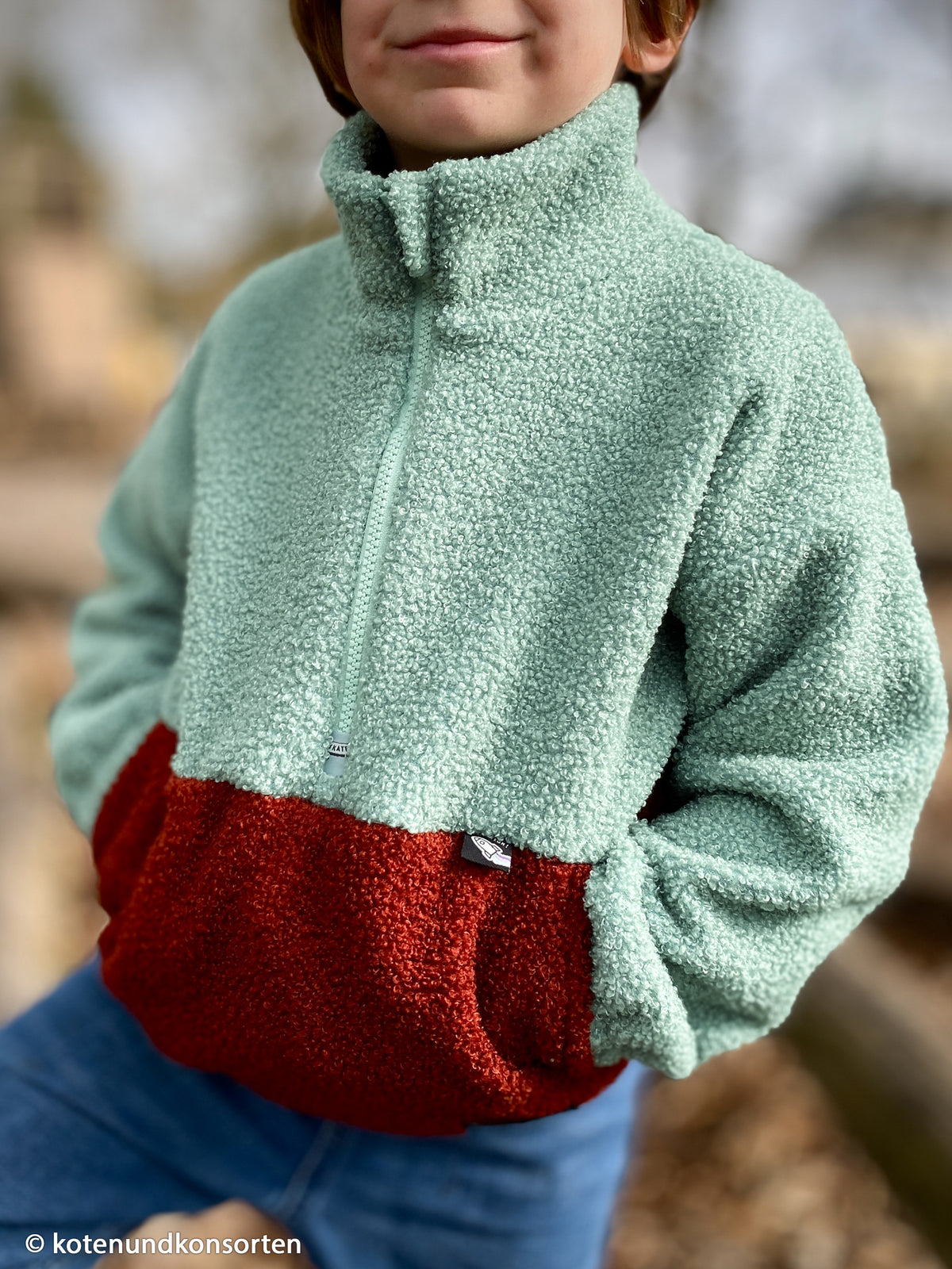 Teddybouclé-Fleece Swafing - uni