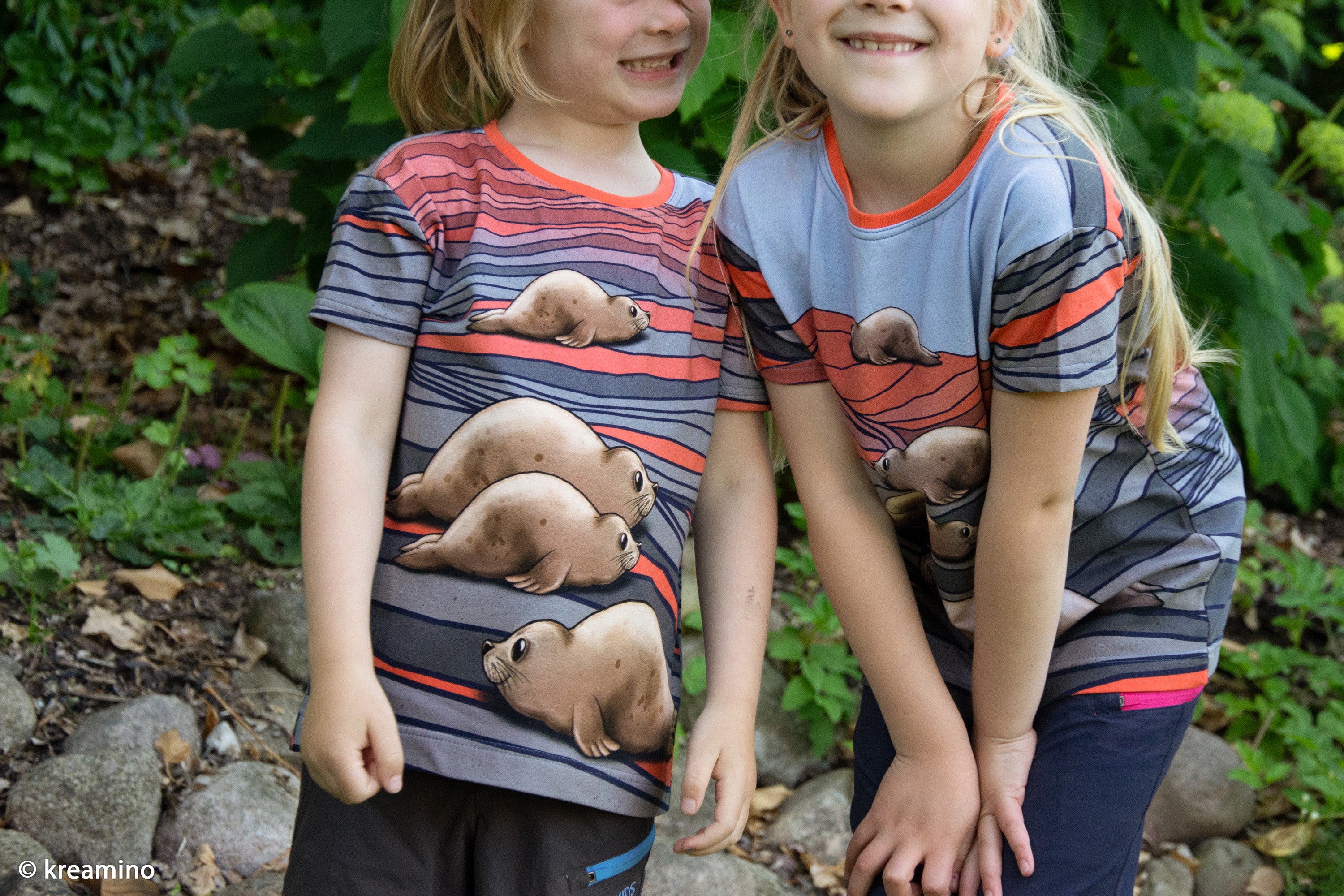 Jersey Swafing PANEL ca. 85 cm x 150 cm In the Dunes by Thorsten Berger - grau