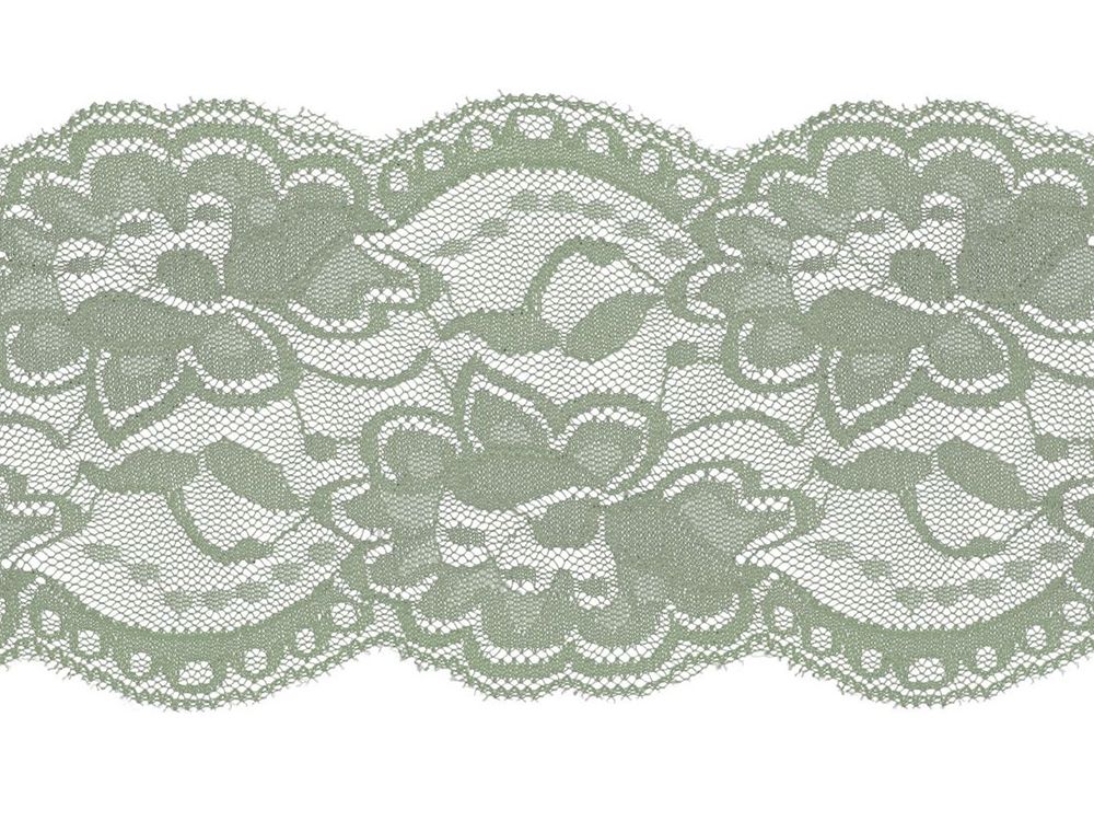 Elastische Spitze Band 100 mm - Blumen