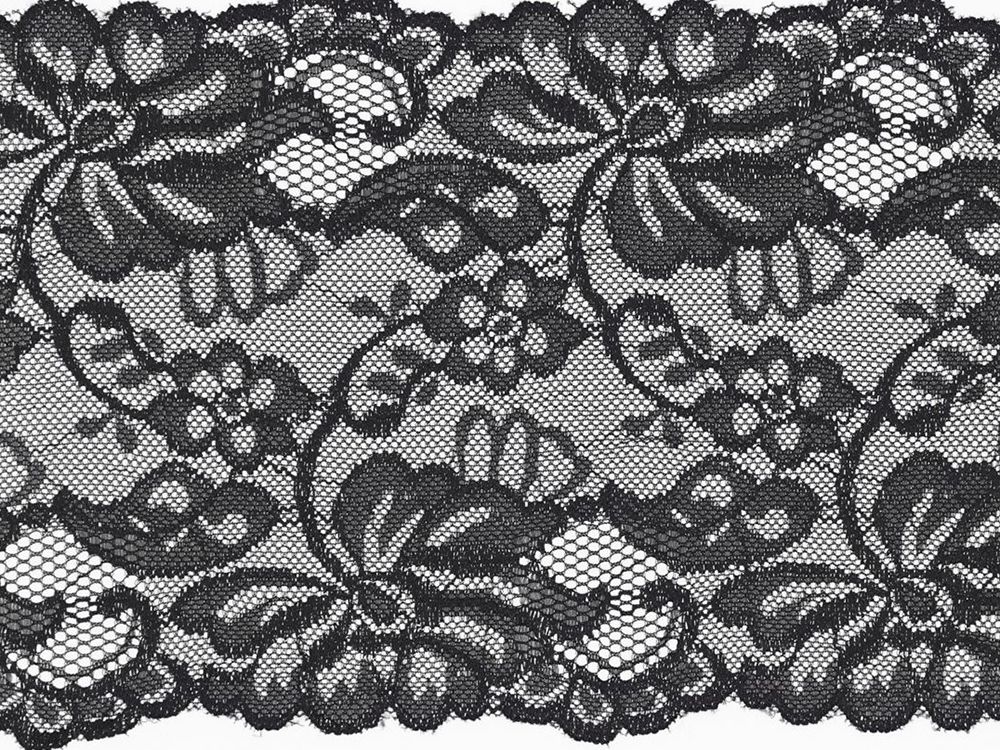 Elastische Spitze 150 mm - Blumen