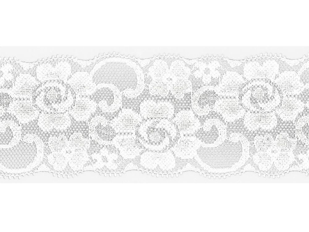 Elastische Spitze 100 mm - Blumen