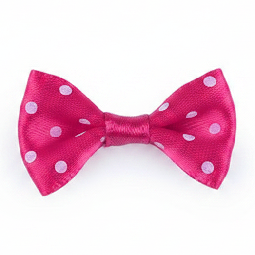 Lacito rosa con lunares blancos