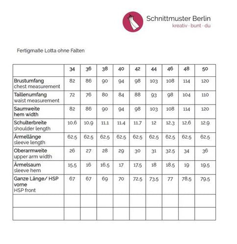 Papierschnittmuster Pulli Lotta