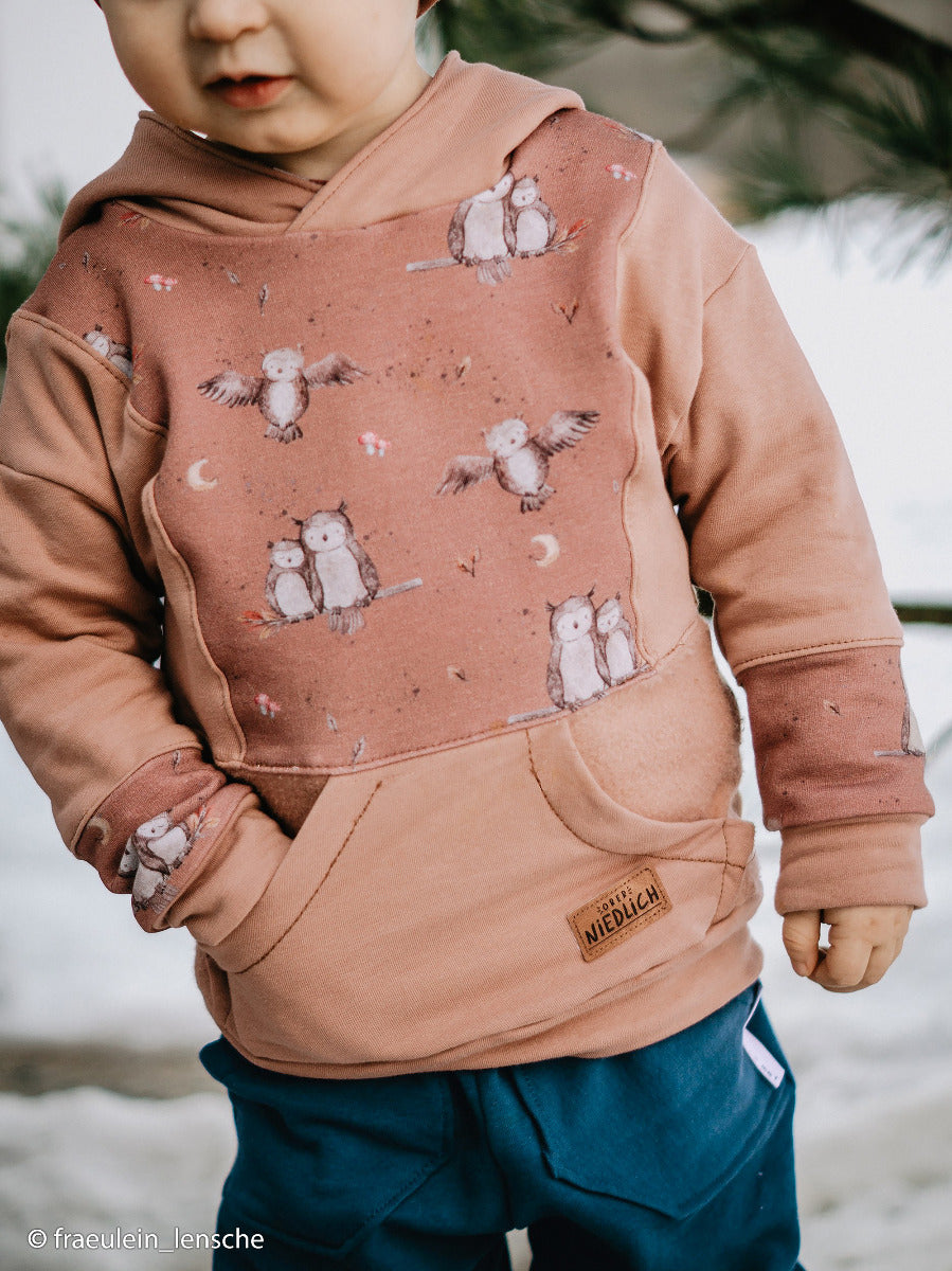 French Terry Swafing Forest Friends by Christiane Zielinski - Eulen