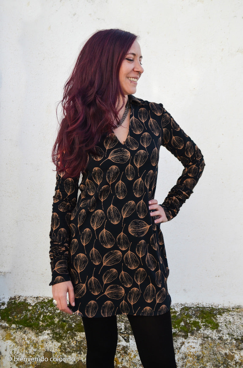 Jersey Baumwolle Swafing - Lunaria by Bienvenido Colorido - Silberblätter