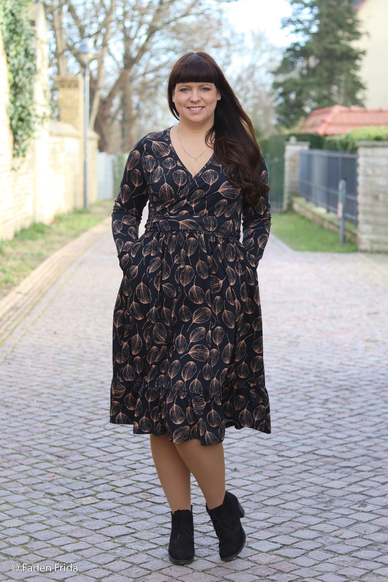 Jersey Baumwolle Swafing - Lunaria by Bienvenido Colorido - Silberblätter