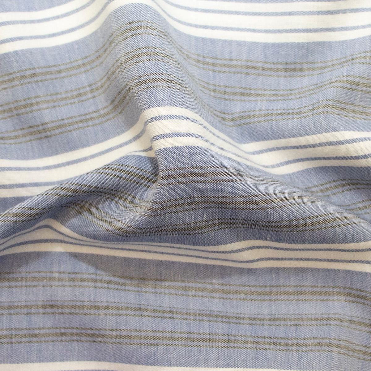 Webware Viskose - Streifen - blau