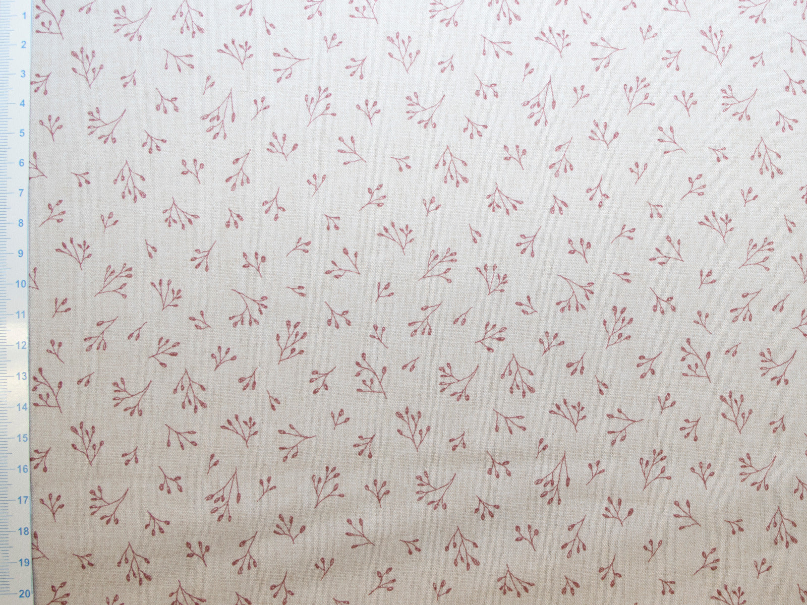 Webware Baumwolle - Zweige - beige