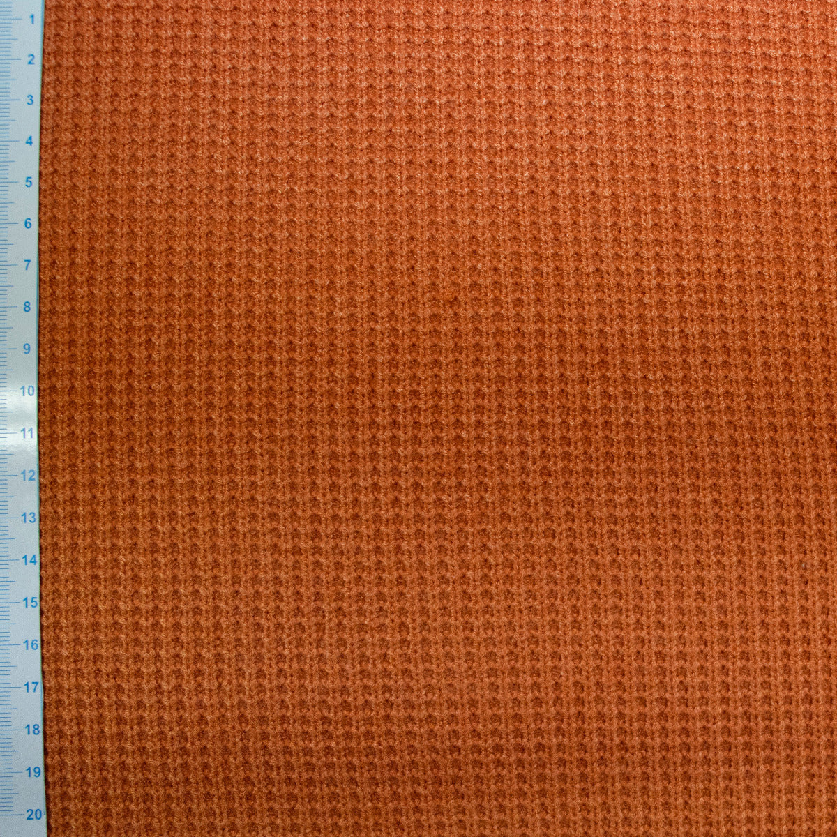 Strickstoff Waffeloptik - uni - orange