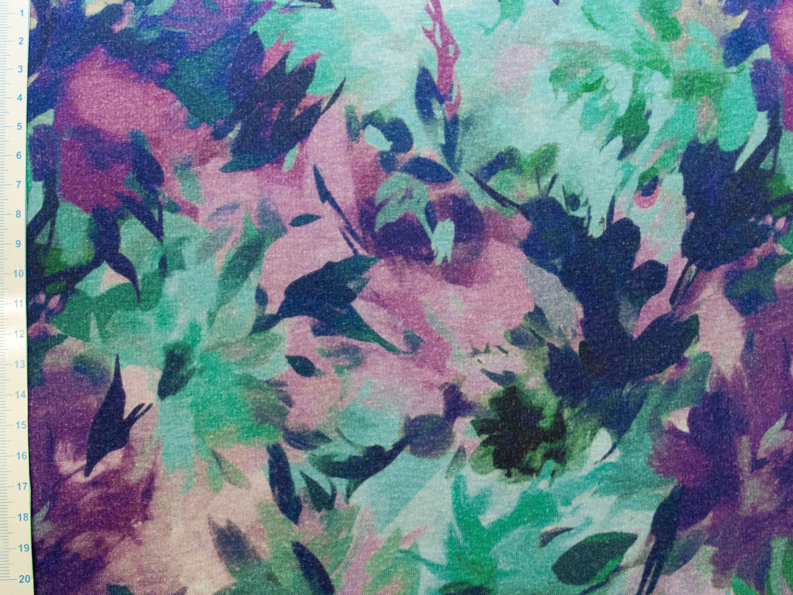 Alpenfleece Digitaldruck - Aquarell Blumen