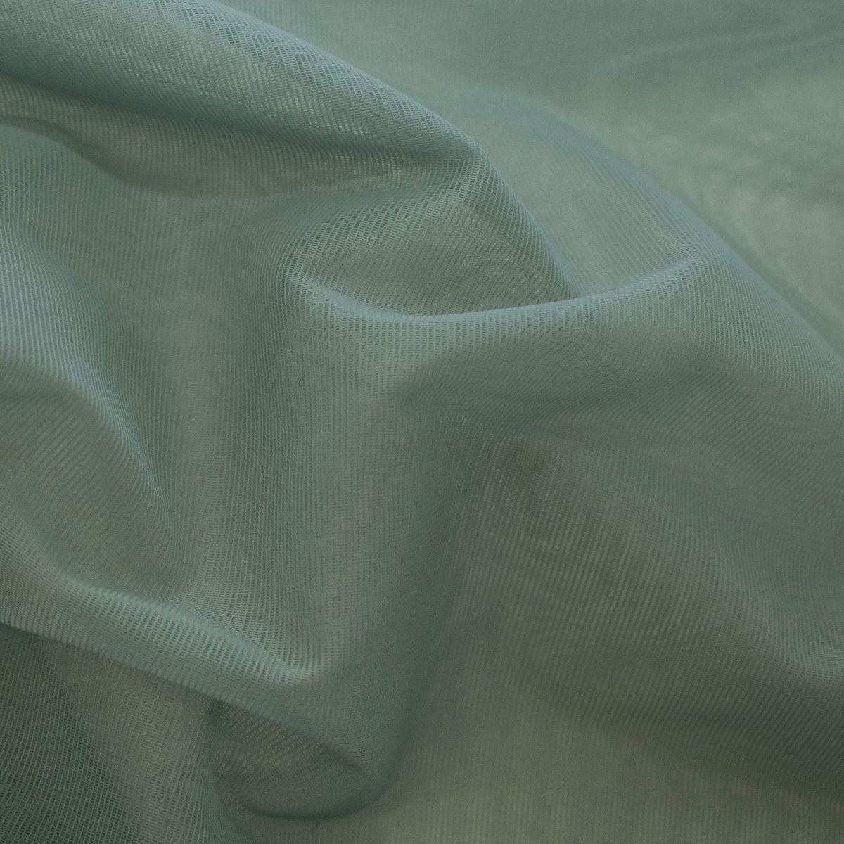 Fester Feintüll - uni - taubenblau