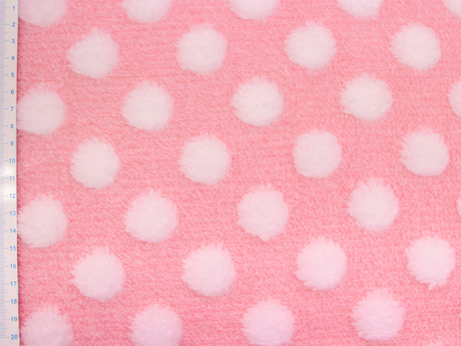 Sherpa Teddy Fleece Stoff - Pünktchen