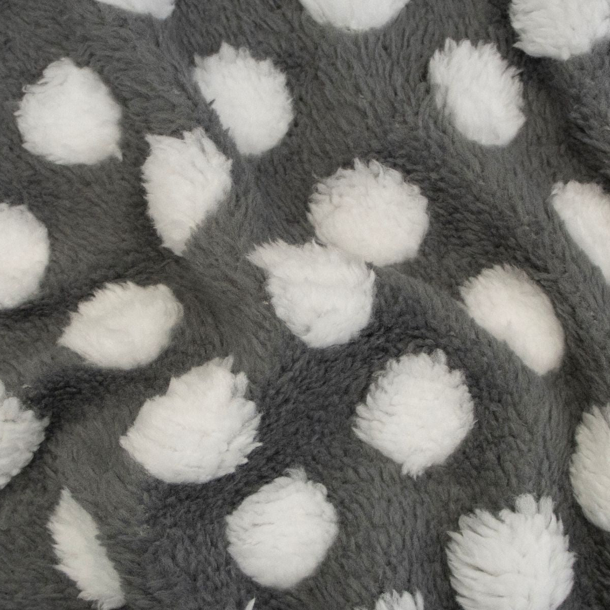 Sherpa Teddy Fleece Stoff - Pünktchen
