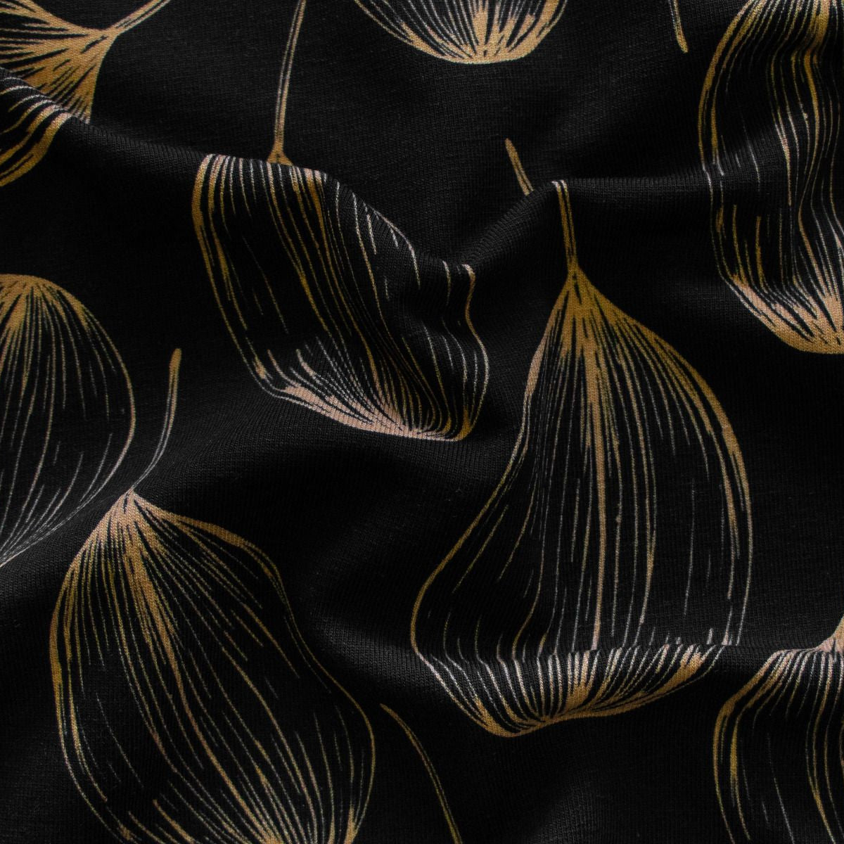 Jersey Baumwolle Swafing - Lunaria by Bienvenido Colorido - Silberblätter