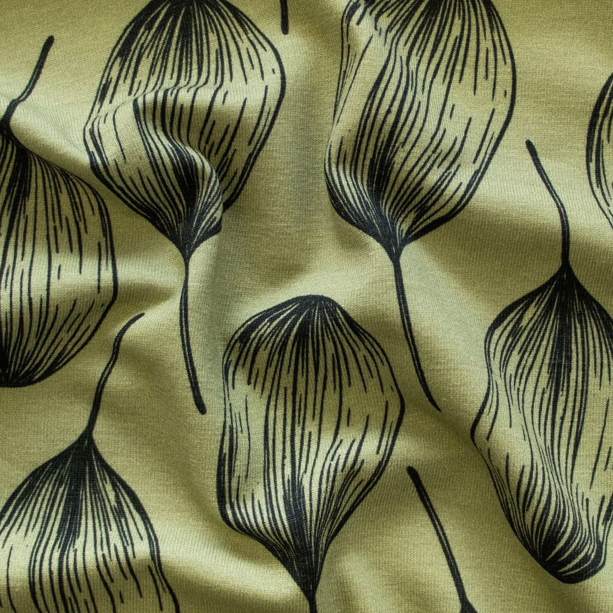 Jersey Baumwolle Swafing - Lunaria by Bienvenido Colorido - Silberblätter