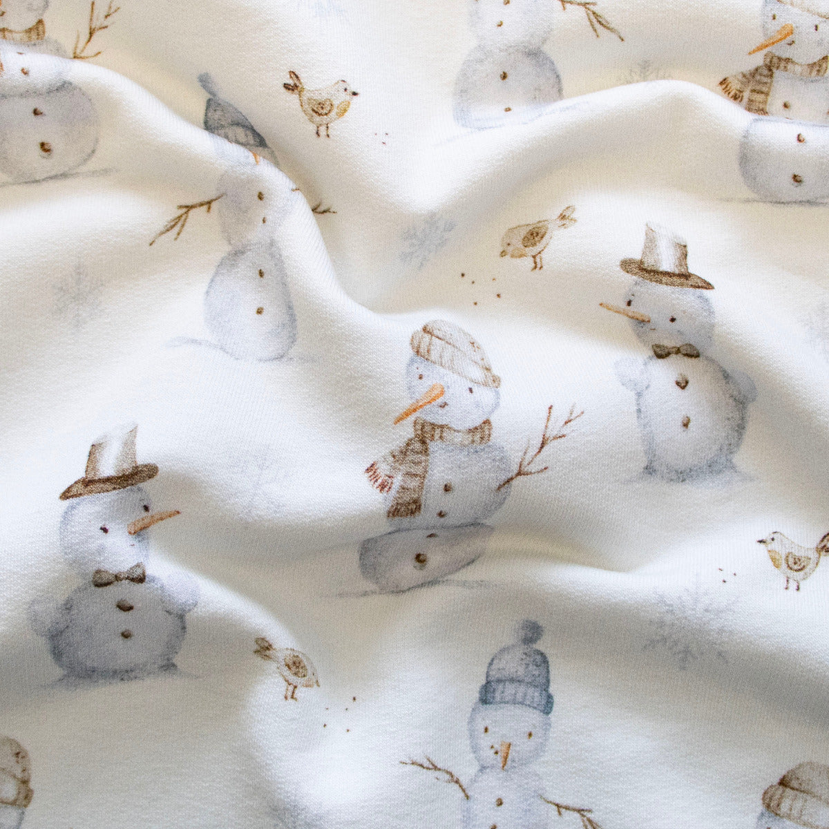 Angerauter Sweat Swafing - Beyond Nordic by Christiane Zielinski - Schneemänner