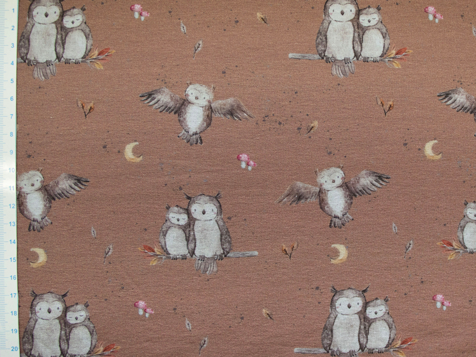 French Terry Swafing Forest Friends by Christiane Zielinski - Eulen