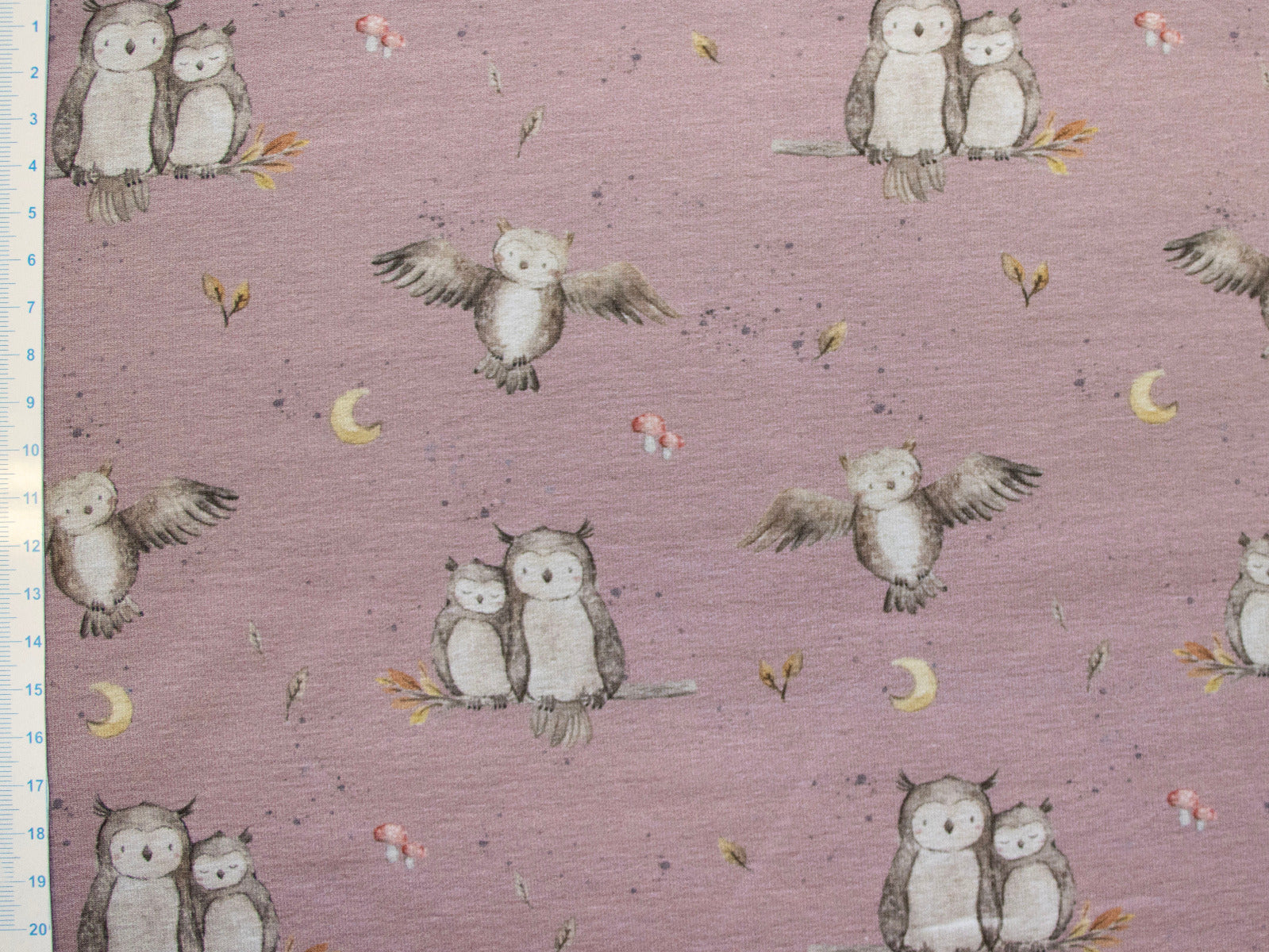 French Terry Swafing Forest Friends by Christiane Zielinski - Eulen