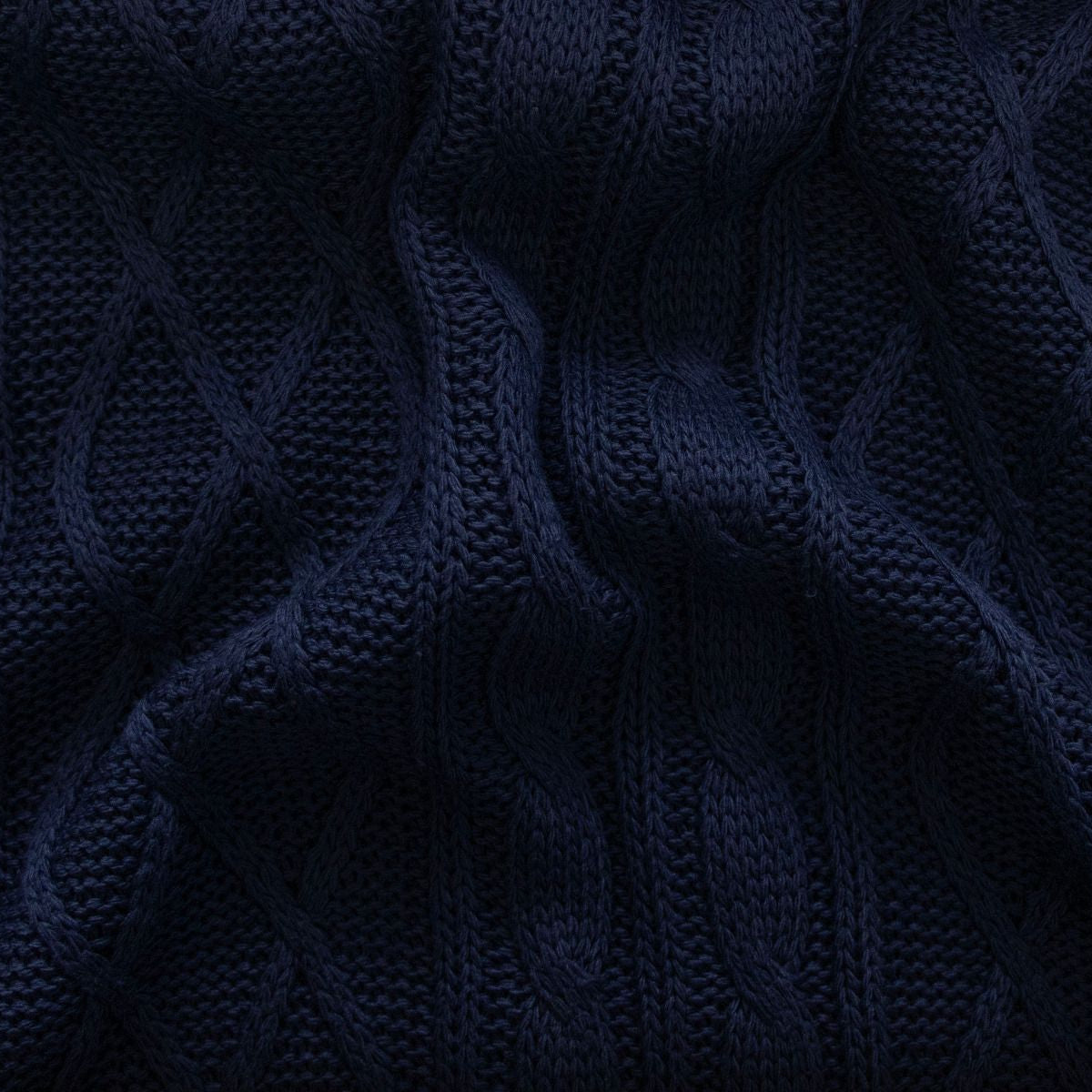 Strickstoff Big Knit mit Waben- und Zopfmuster