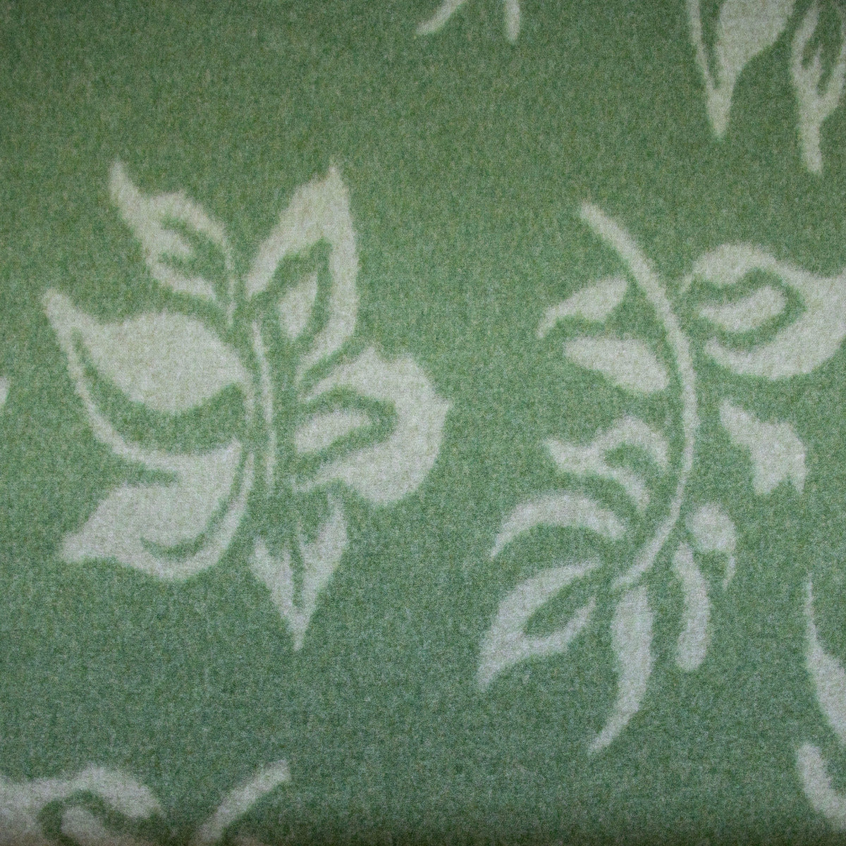 Walk Strickstoff - Florales Muster - grün