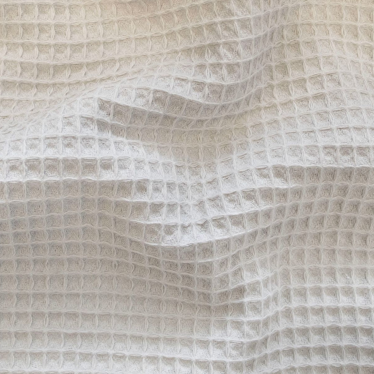 Waffelpiqué Baumwolle uni silbergraufarben