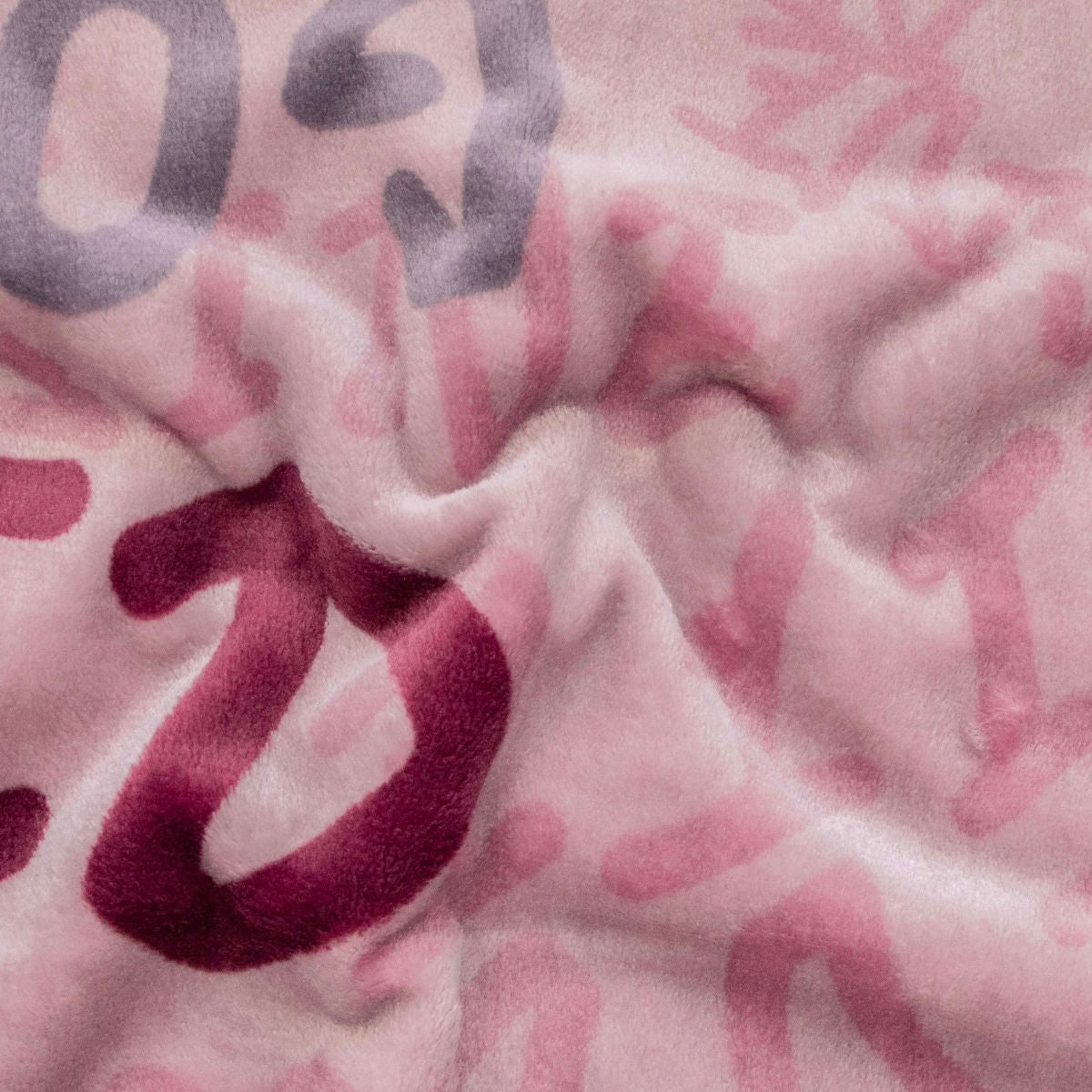 Kuschliger Fleece - Schriftzüge