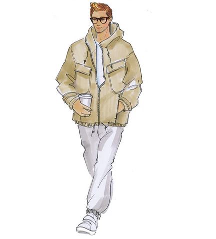 Papierschnittmuster Sportliche Windjacke Moritz