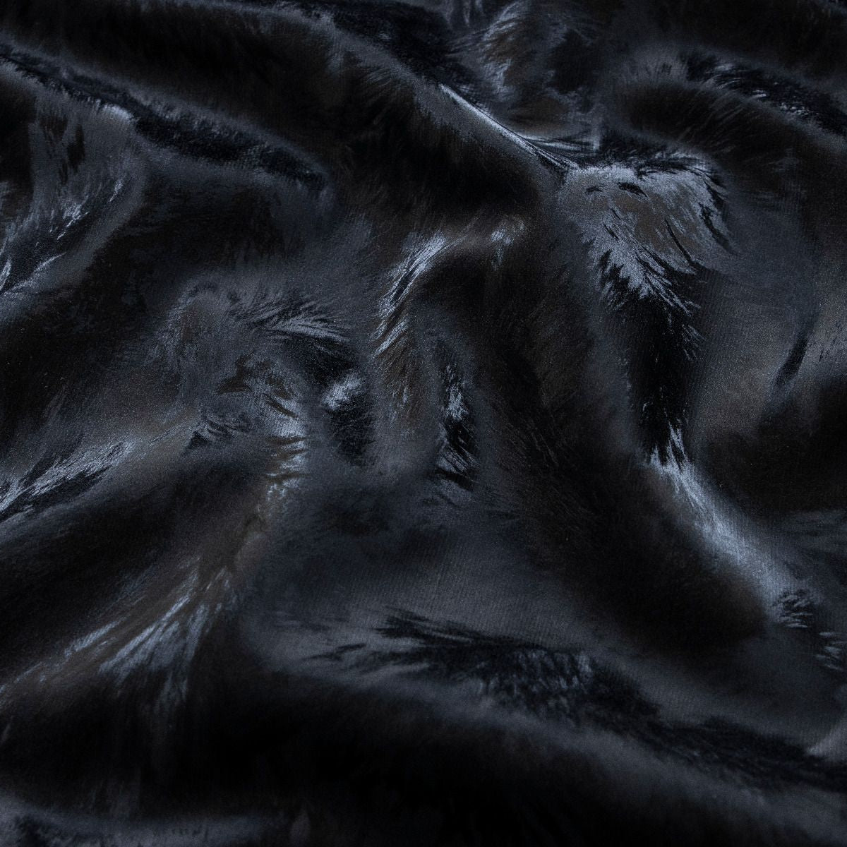 Softshell Jackenstoff Stretch - Mamor in 3D-Optik - schwarz