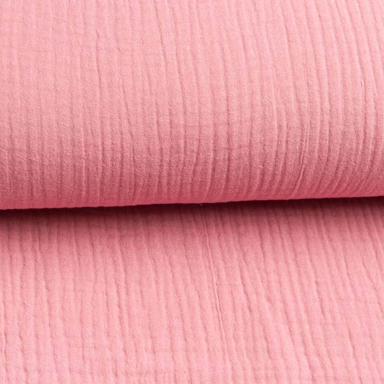 Baumwoll Musselin Double Gauze - uni altrosa