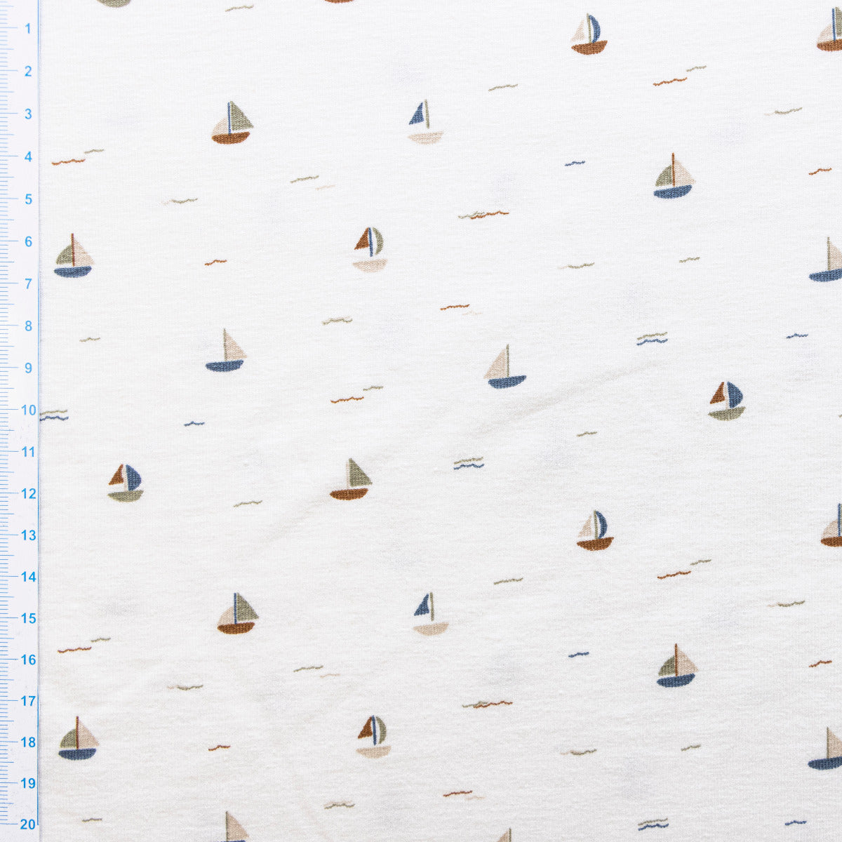 Jersey - Segelboote - wollweiß