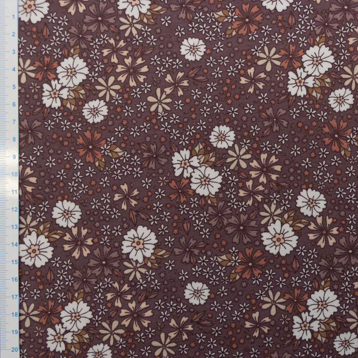 Jersey - Blüten - mauve