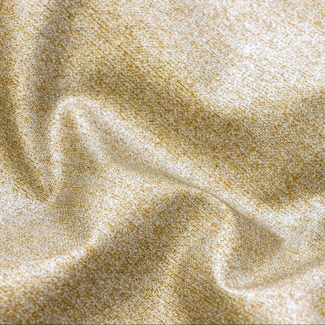 Beschichtete Webware Baumwolle mit Glitzer - uni