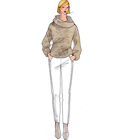 Papierschnittmuster Pulli Pamela