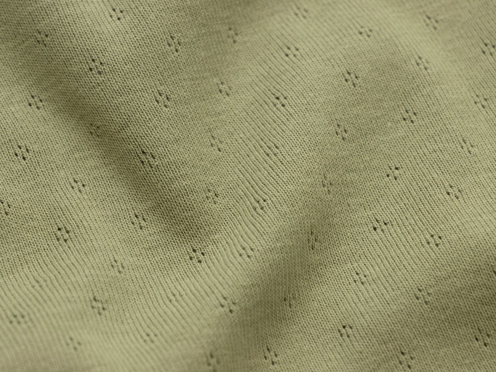 Jersey Feinstrick Stoff Ajoure Pointoille