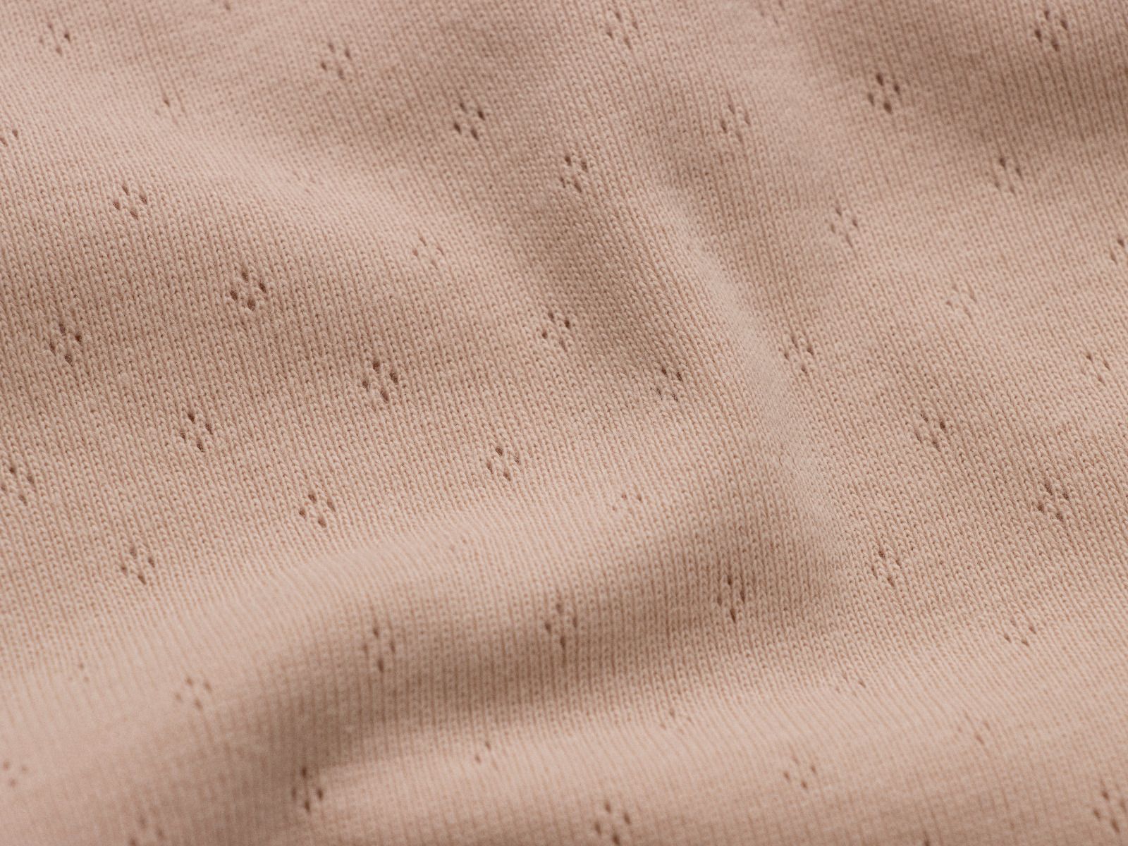 Jersey Feinstrick Stoff Ajoure Pointoille