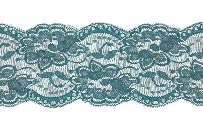 Elastische Spitze Band 100 mm - Blumen