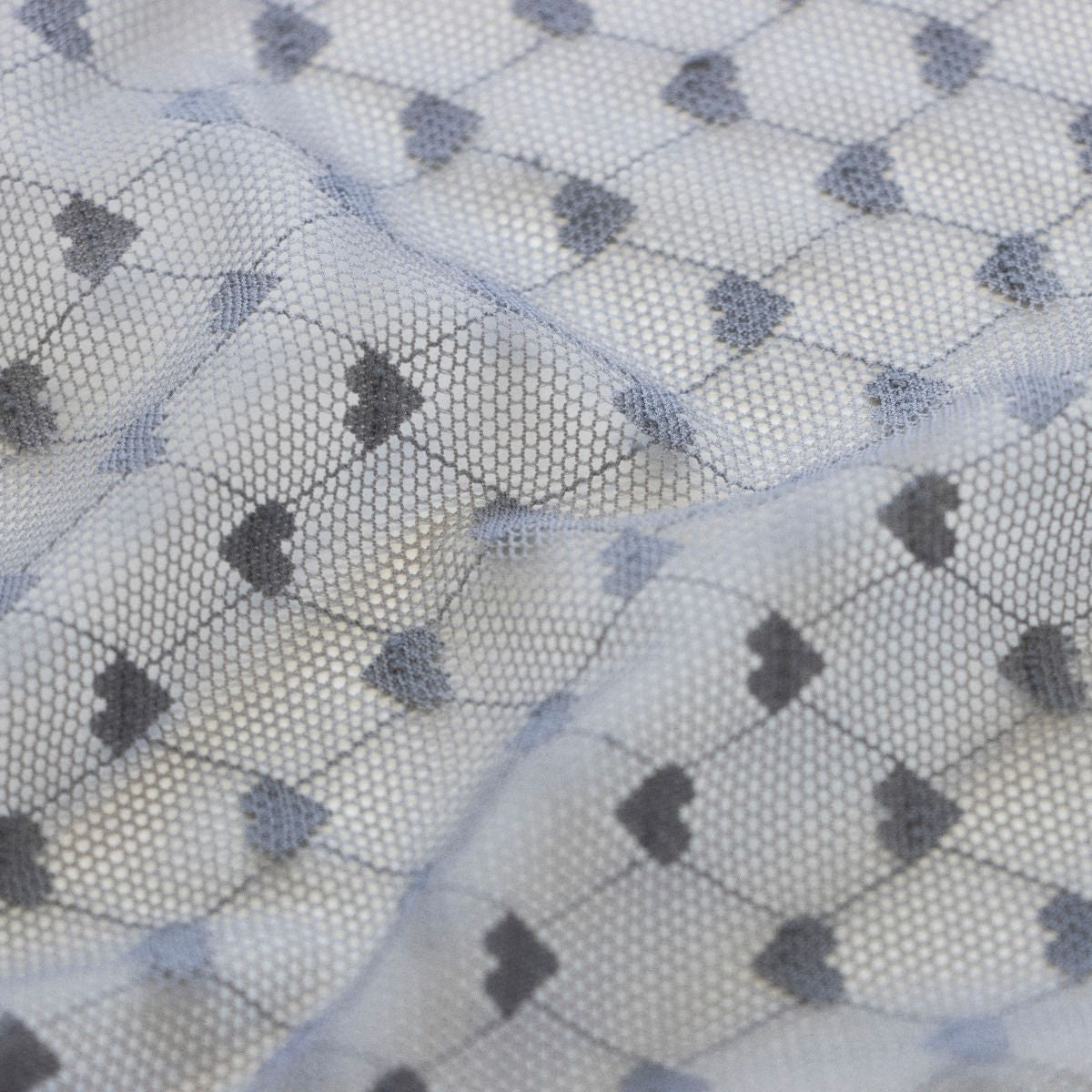 Elastischer Softtüll - Herzen