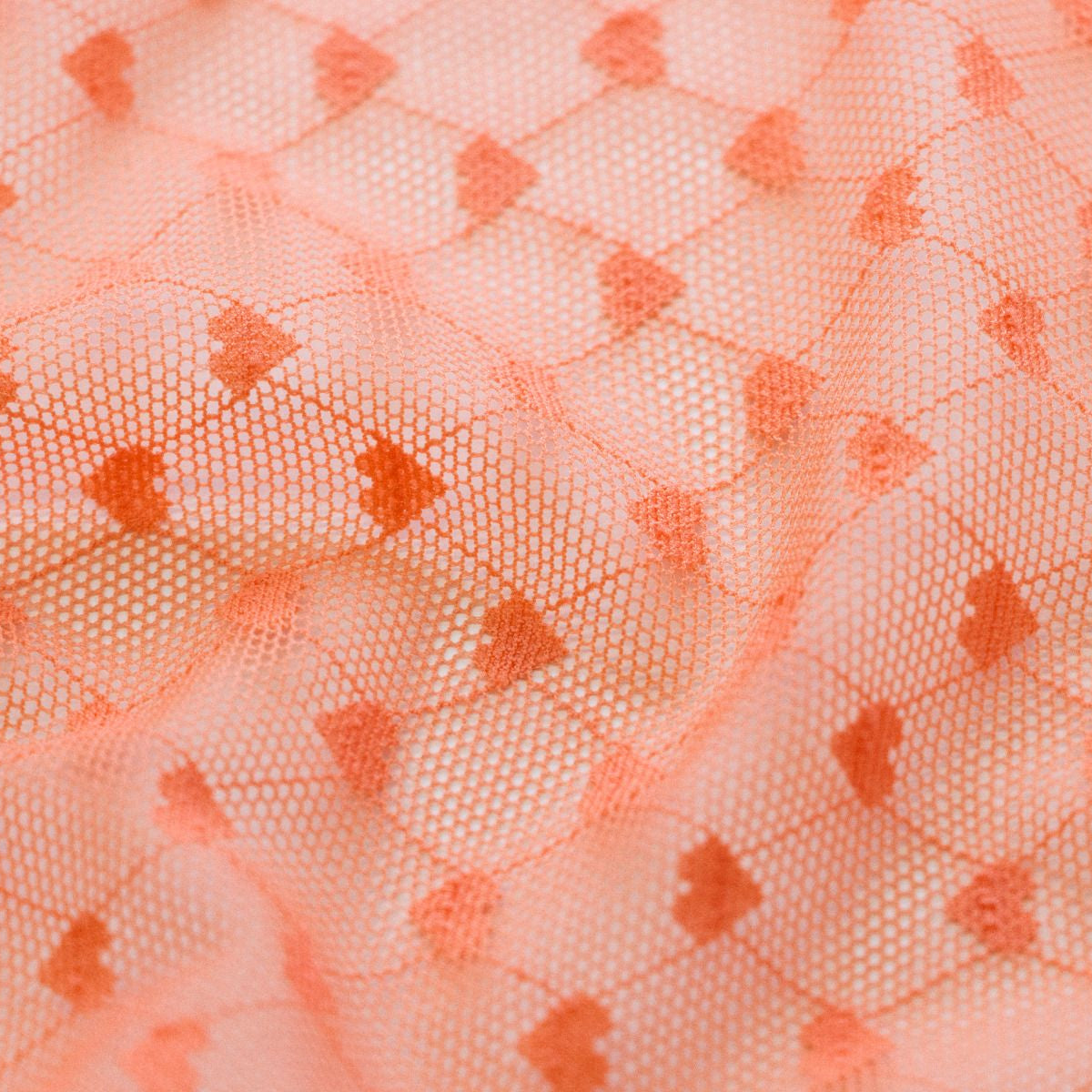 Elastischer Softtüll - Herzen