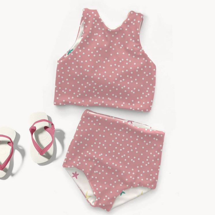 Swimwear Jersey Badestoff UV Protection UPF 50 Punkte - lachsrosa