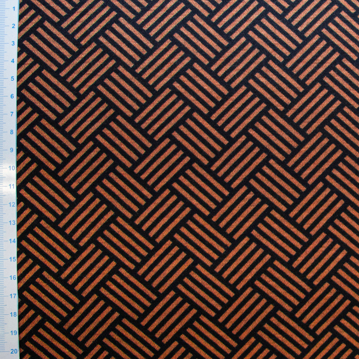 Jersey Punta di Roma - Flechtmuster - schwarz - rost