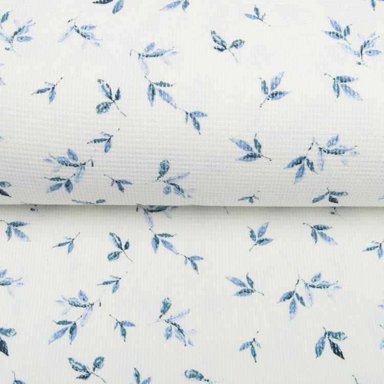 Jersey Waffel - Aquarelle-Blätter