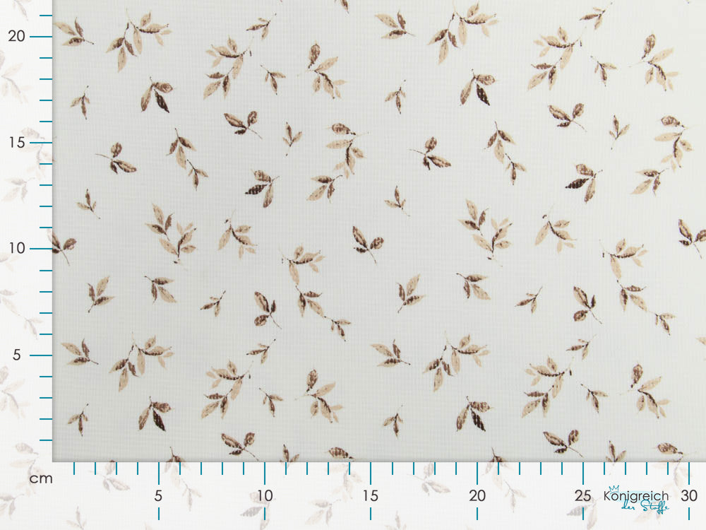 Jersey Waffel - Aquarelle-Blätter