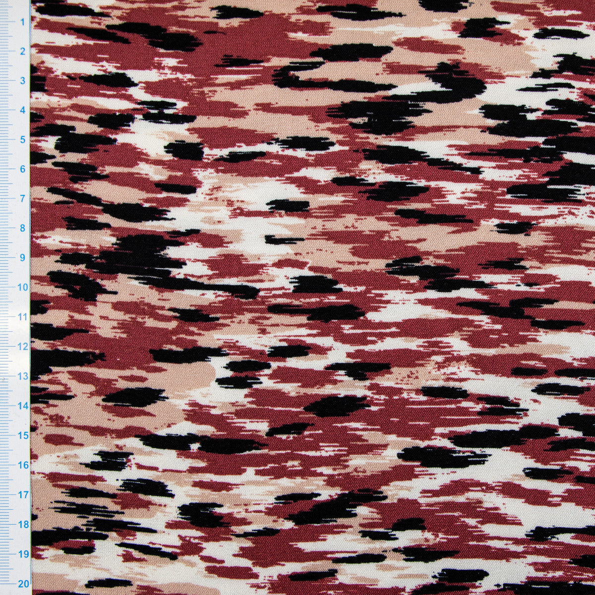 Twill Viskose - abstrakte Striche - fuchsia