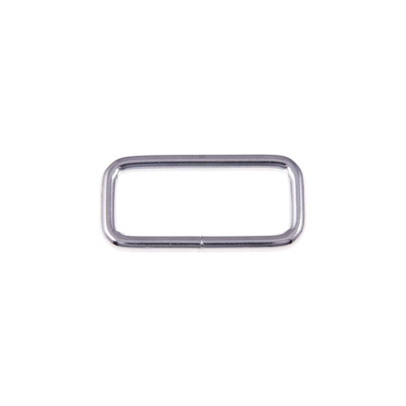 Taschenschlaufen vierkantig Metall - 2 Stück ca. 40 mm